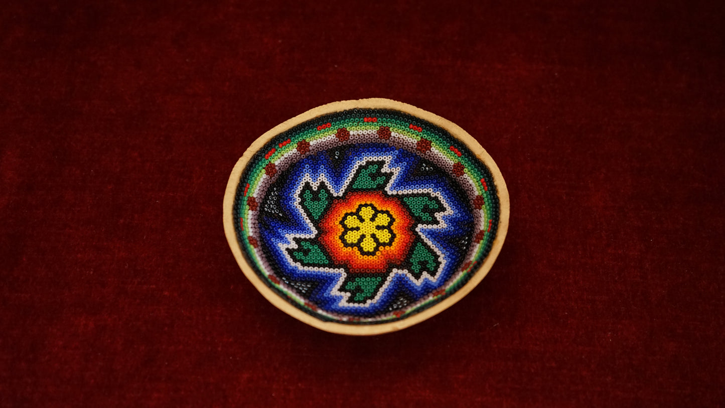 Huichol Beaded Gourd B13