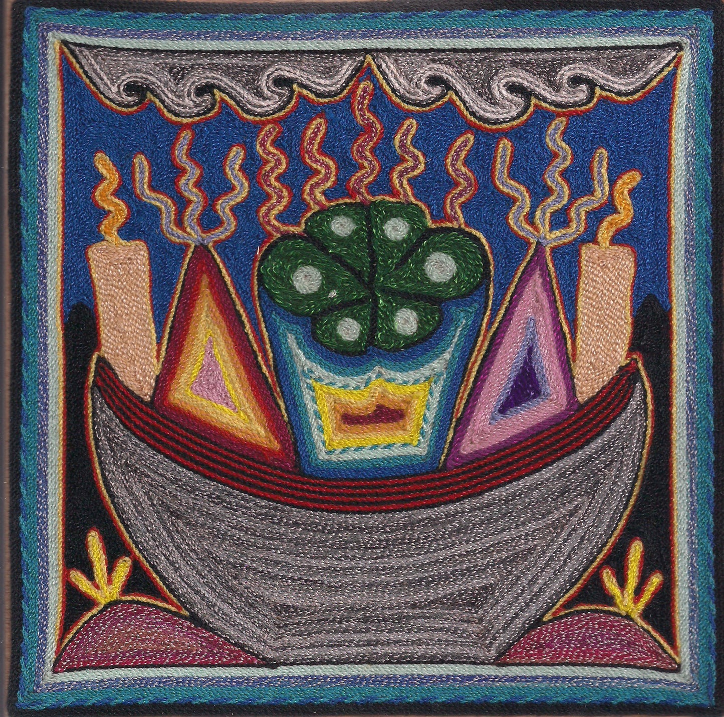 Huichol Yarn Painting
