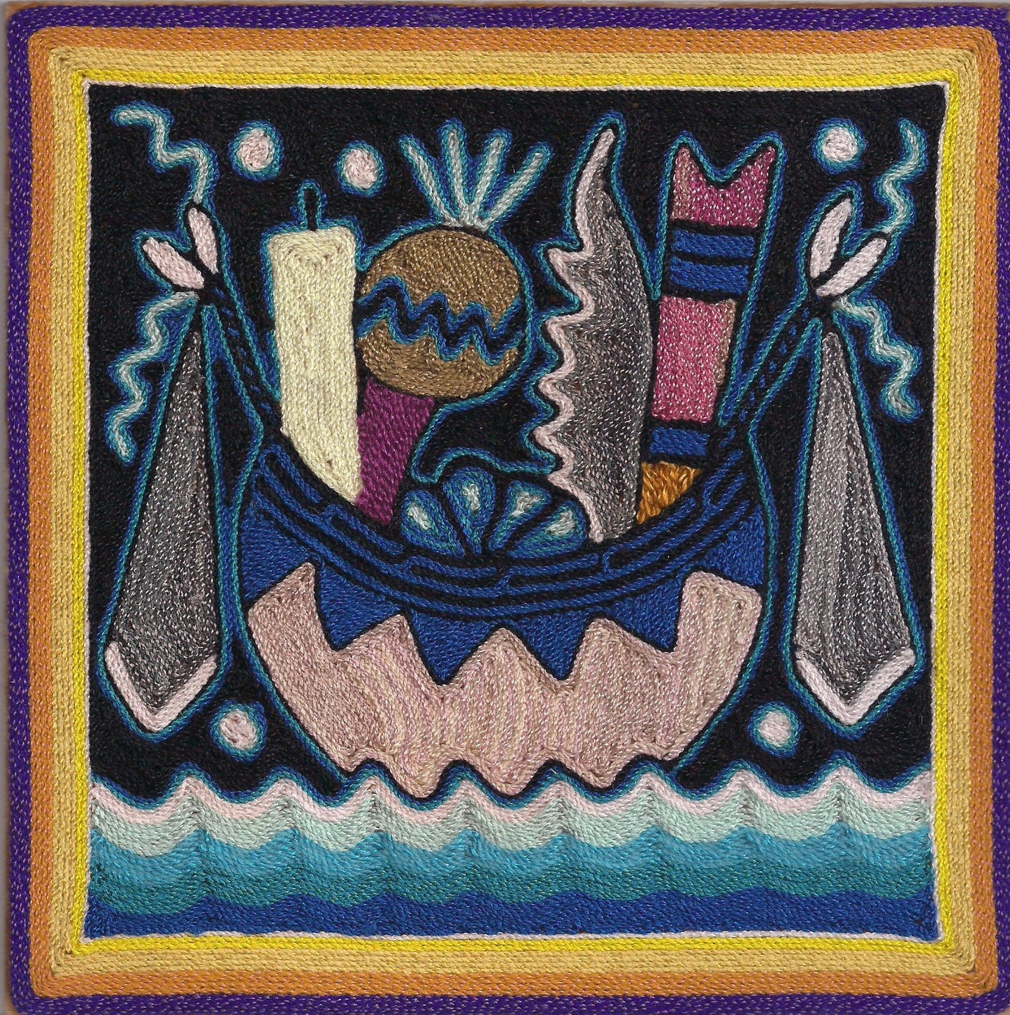 Huichol Yarn Painting