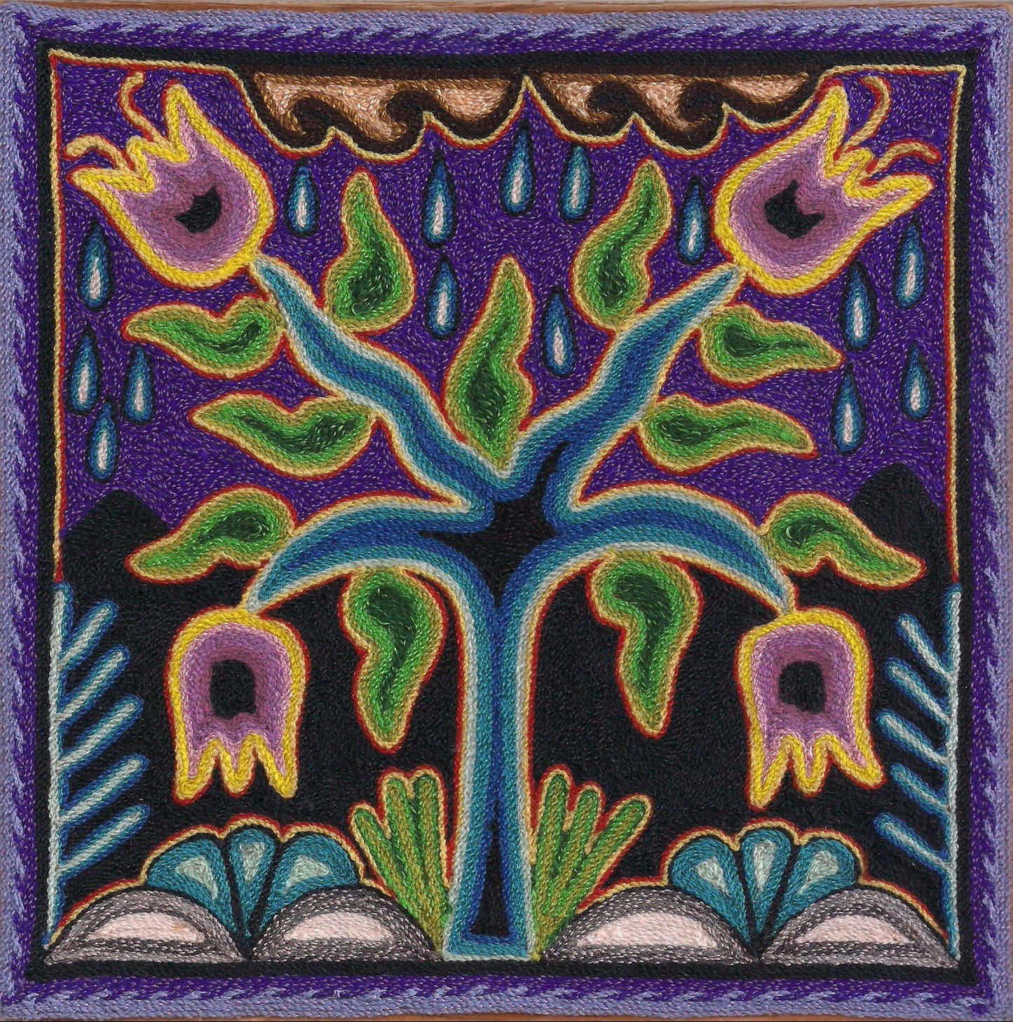 Huichol Yarn Painting