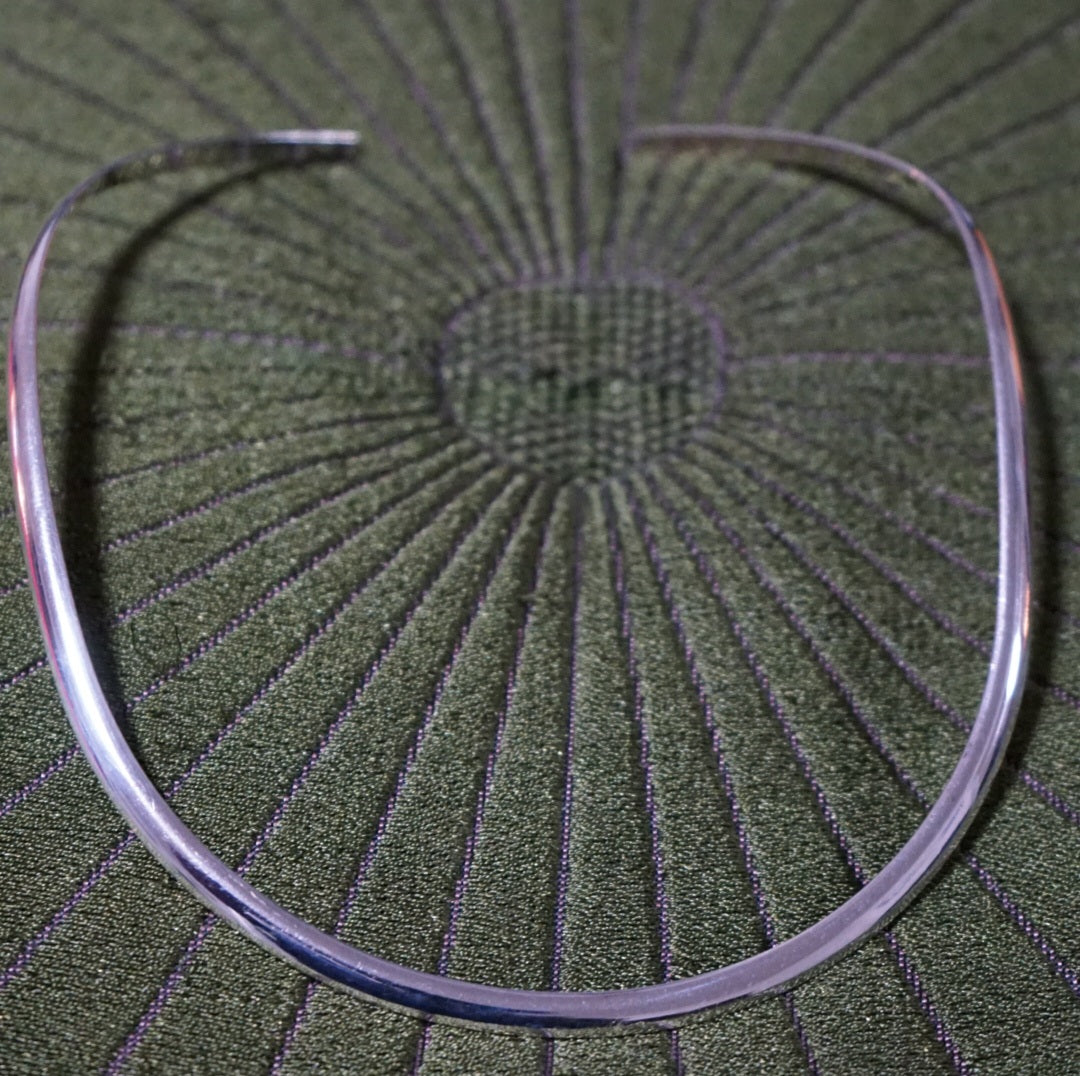Sterling Silver Collar Choker Necklace