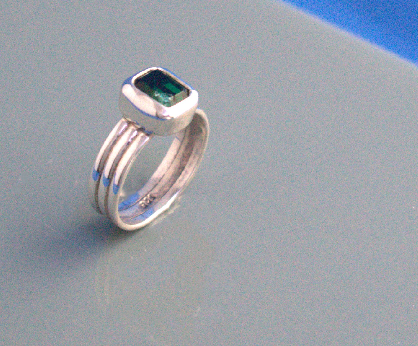 Tourmaline Cushion Ring