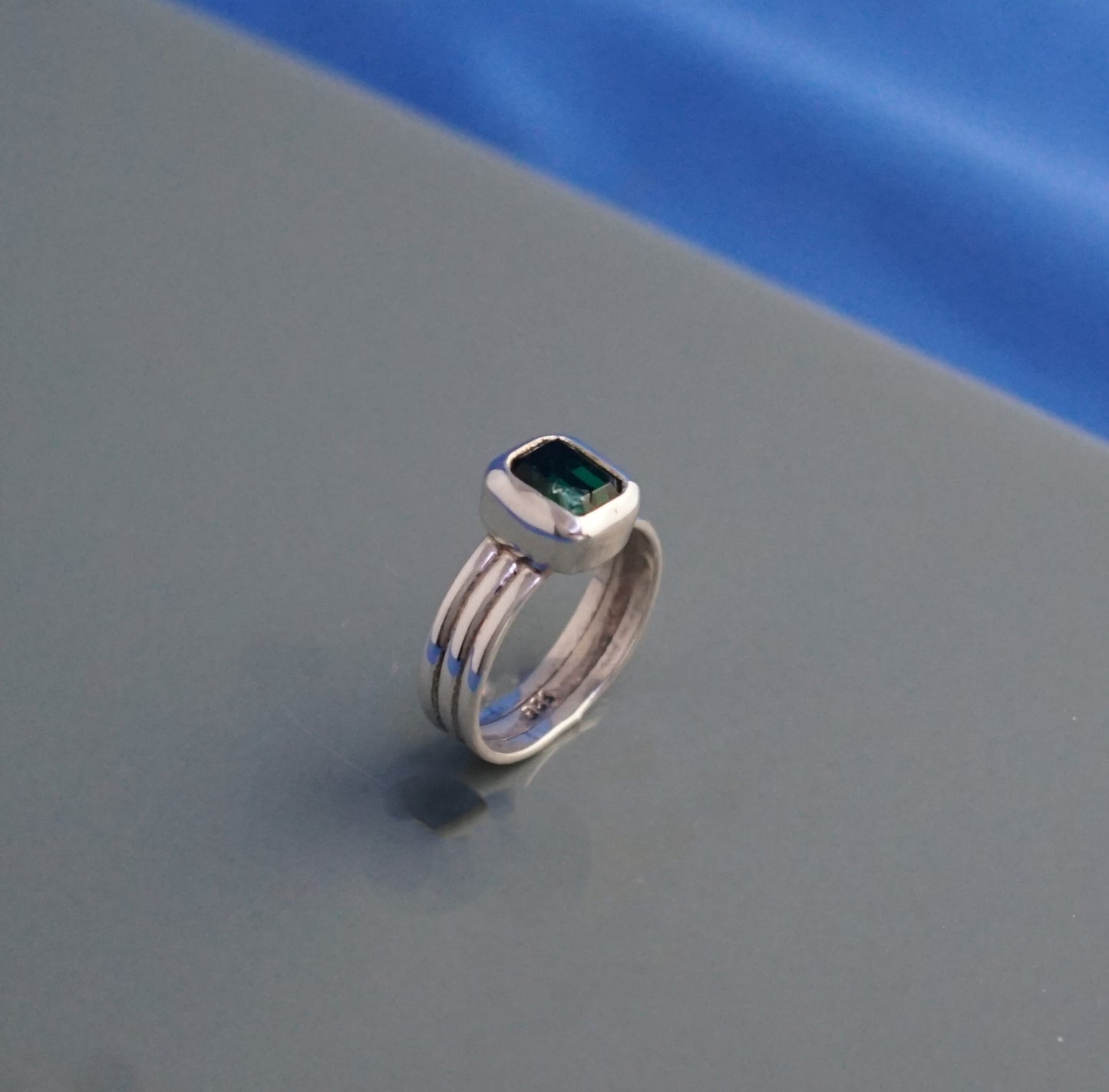 Tourmaline Cushion Ring