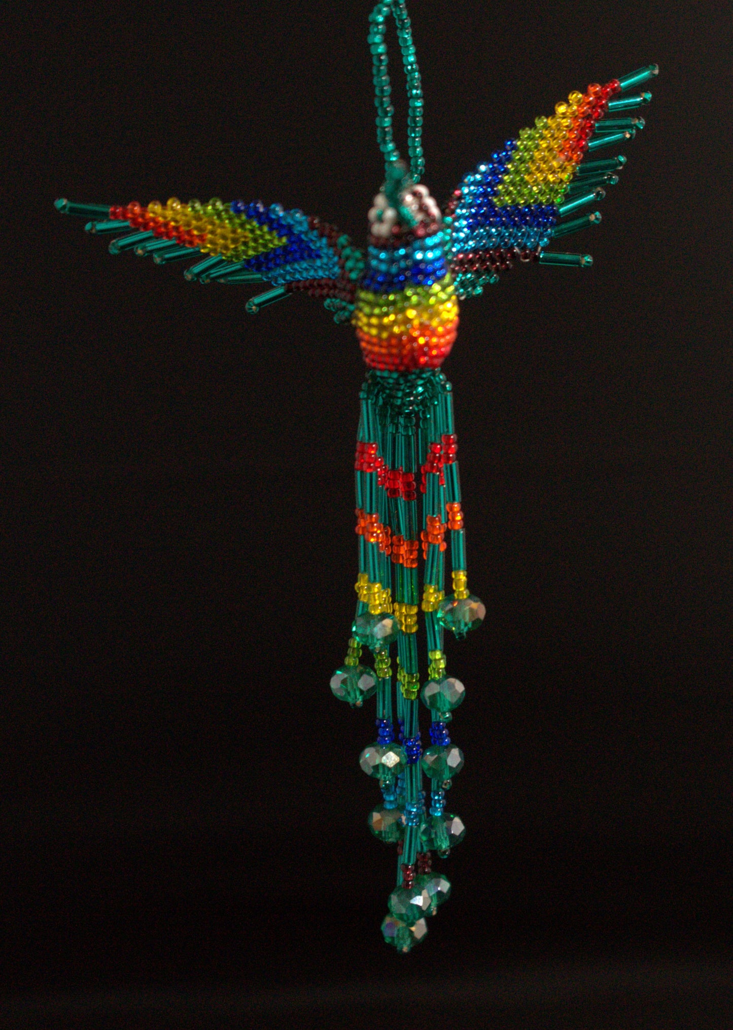 Beaded Hummingbird 5 1/2 " long