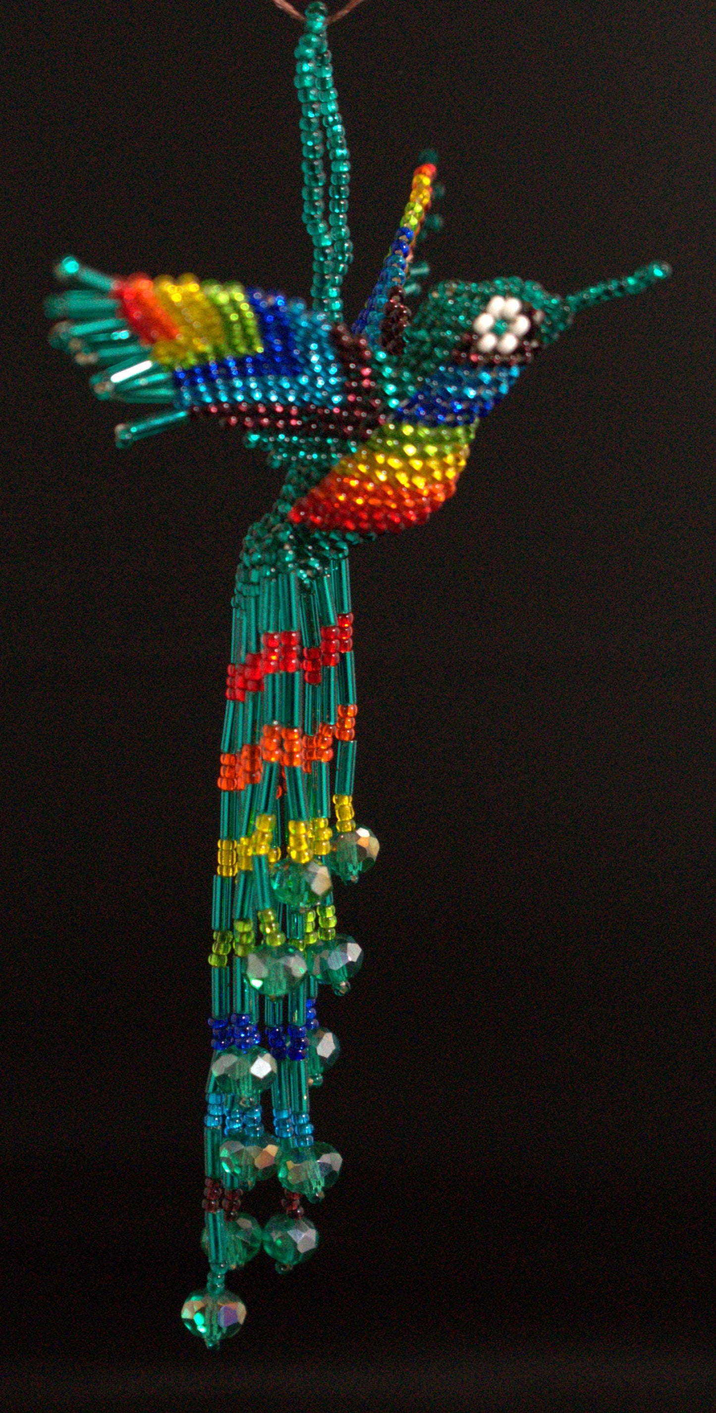 Beaded Hummingbird 5 1/2 " long