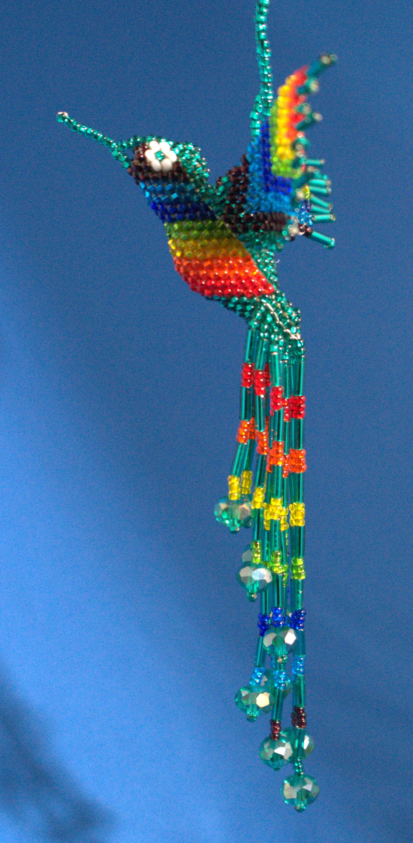 Beaded Hummingbird 5 1/2 " long