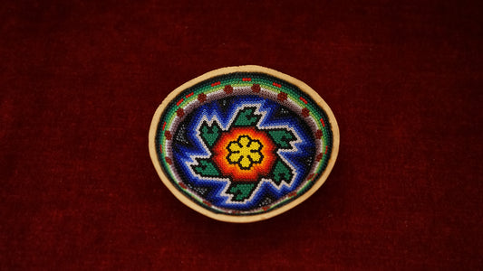 Huichol Beaded Gourd  B13