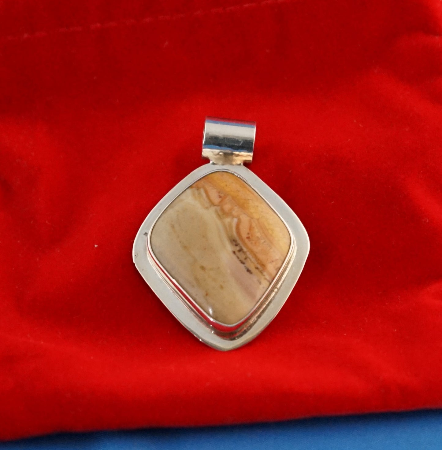 Sterling Silver Jasper Pendant