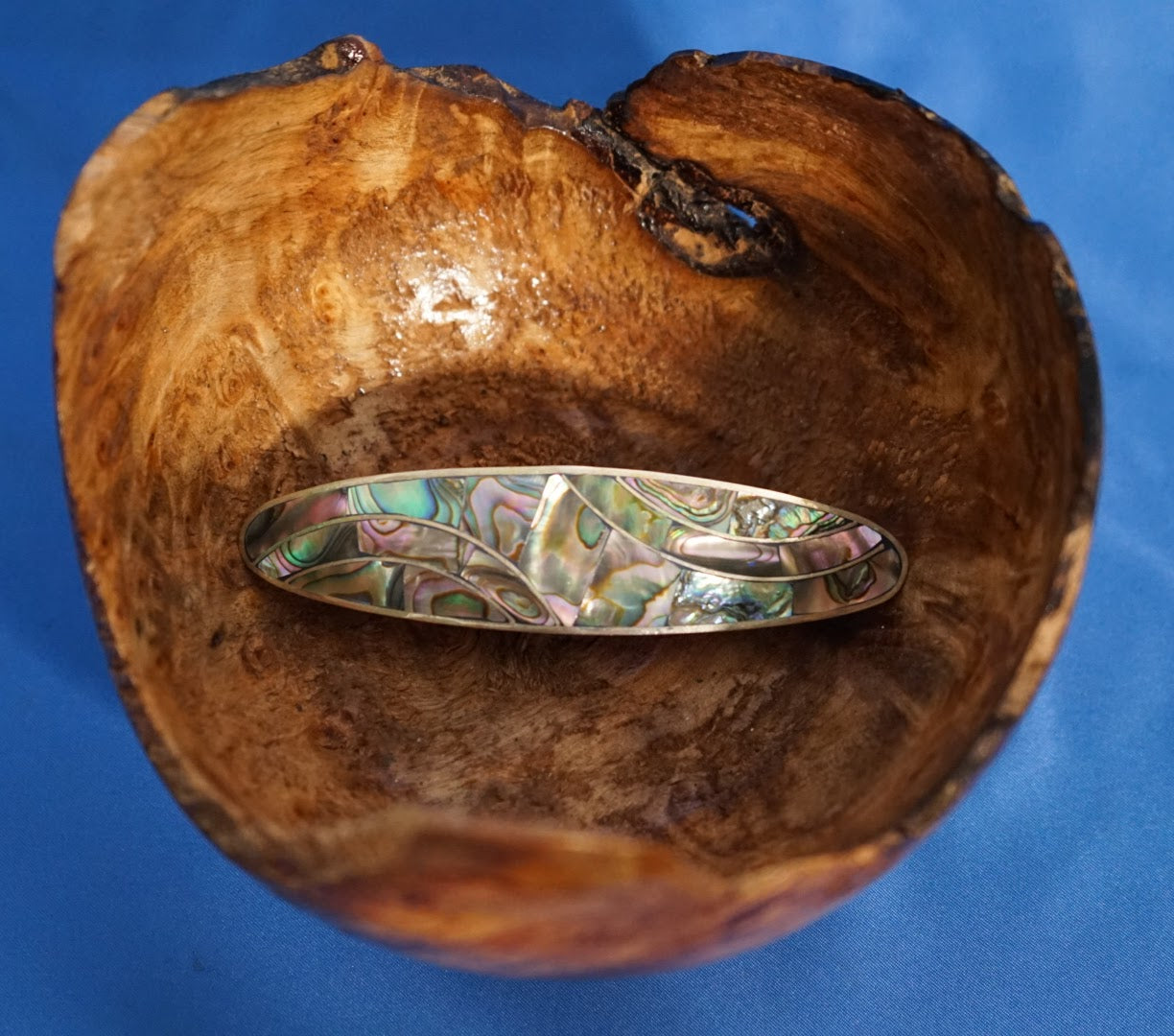 Sterling Silver Abalone Hair Beret