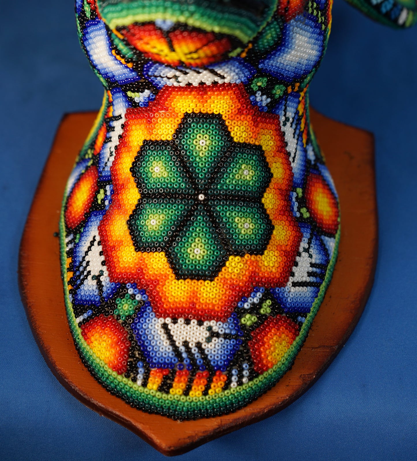 Huichol Mounted Deer Sculpture