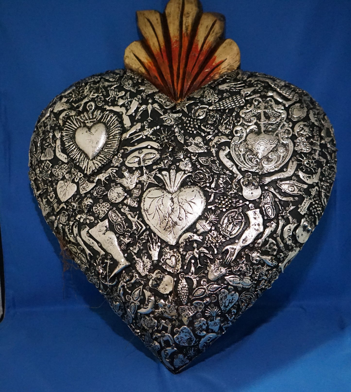 Huichol Milagro Heart Art