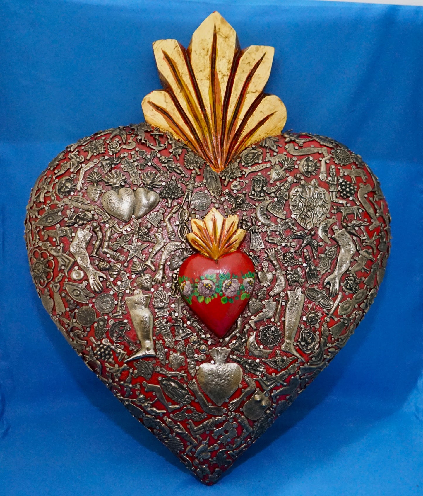 Huichol Milagro Heart Art