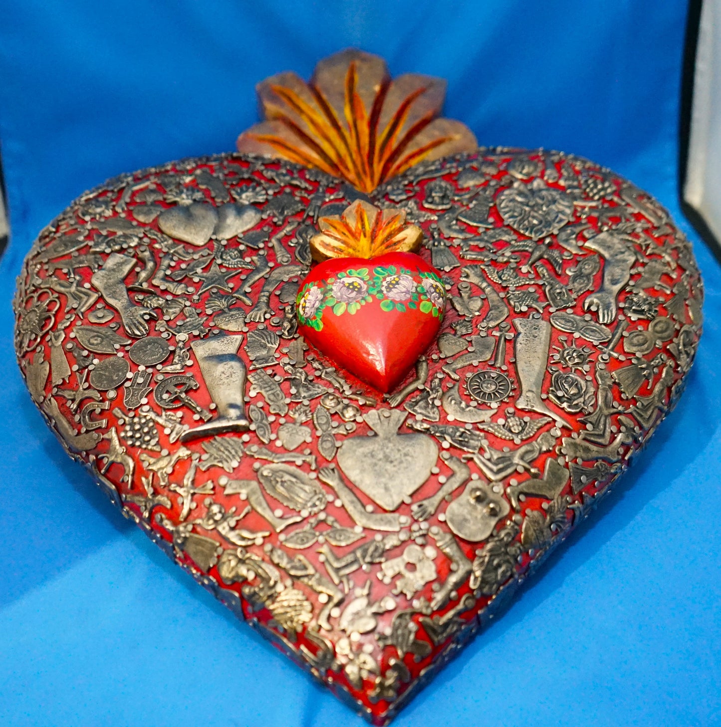 Huichol Milagro Heart Art