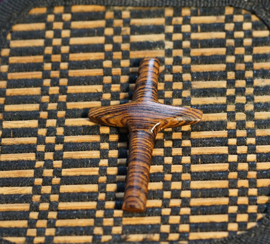 Zebra Wood Cross