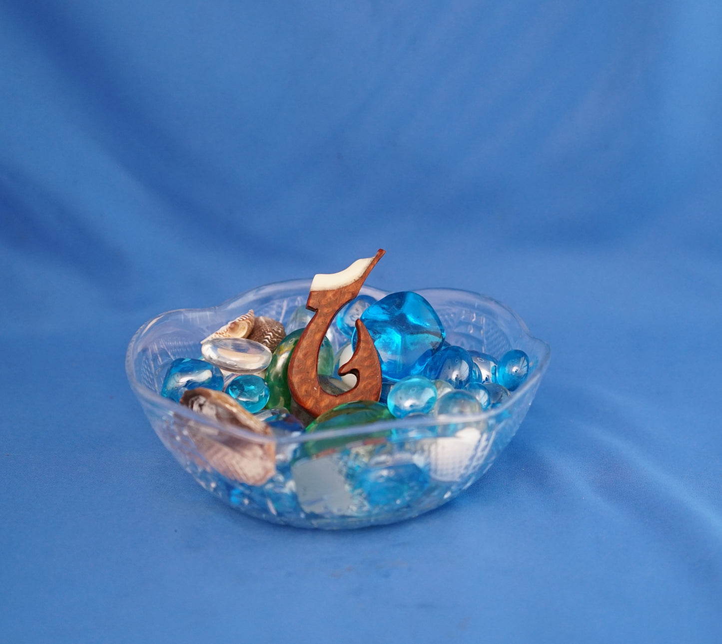 Maui’s Fish Hook Leopard Wood &  Bone