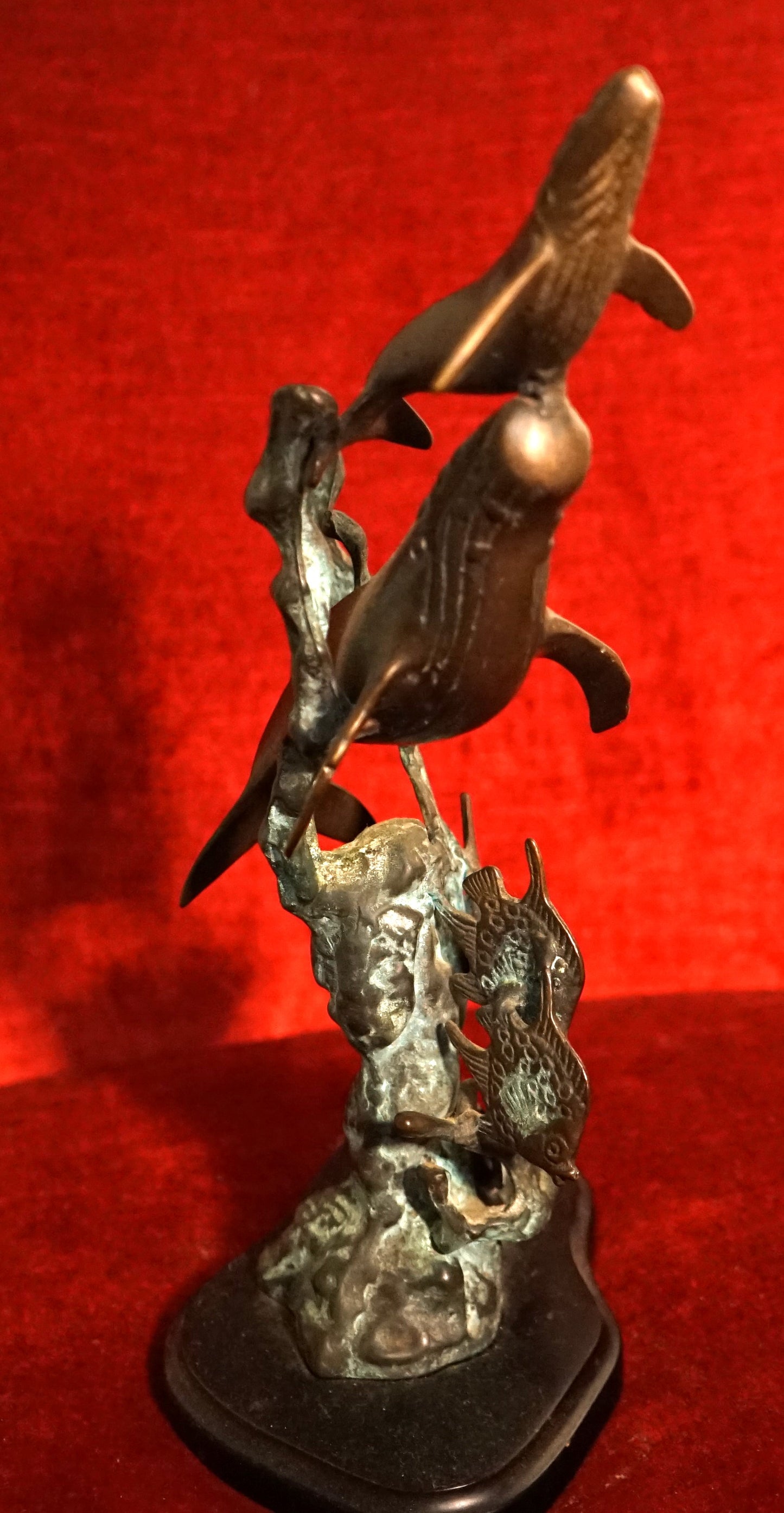 Bronze Whale Sculpture